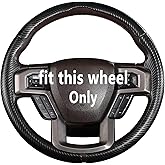 Steering Wheel Cover for Ford F150 2015-2020/ F250 2017-2022/ F350 2017-2022/ F450 2017-2022/ F550 2017-2022/ Ford Expedition 2018-2021 Steering Wheel Protector for Ford Steering Wheel Accessories