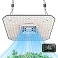 VIVOSUN AeroLight A100, Tunable Spectrum, LED Grow Light 100W with Integrated Circulation Fan & Growhub Controller E42A, Compatible with App & E25, 2 x 2 Ft. Coverage