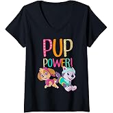 Women's Paw Patrol Pup Power V-Neck T-Shirt