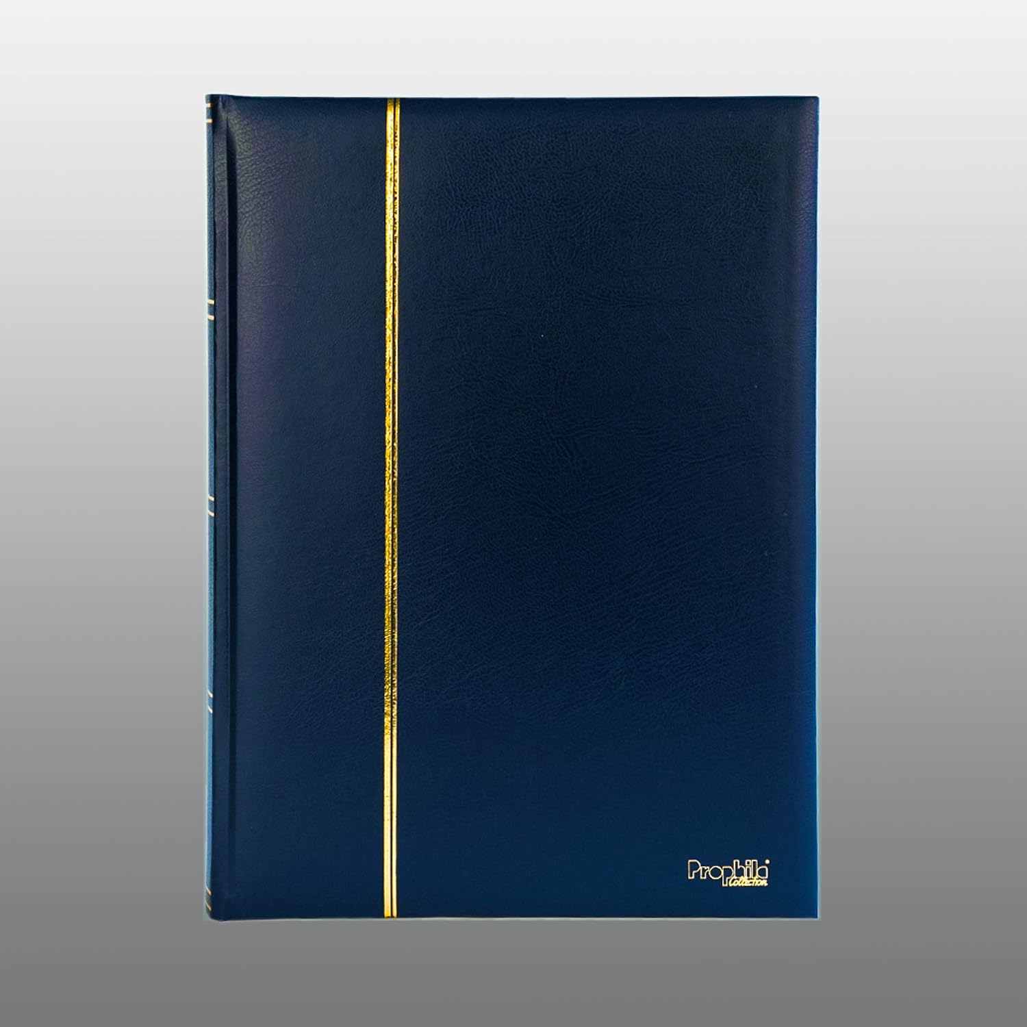 Prophila stamp album (new) 60 white divided sides, padded blue cover, Blue,white,gold, Medium - Image 3