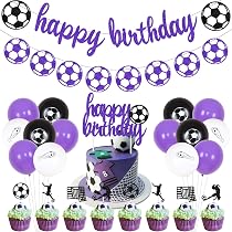 Amazon.com: Sursurprise Soccer Birthday Party Decorations for ...