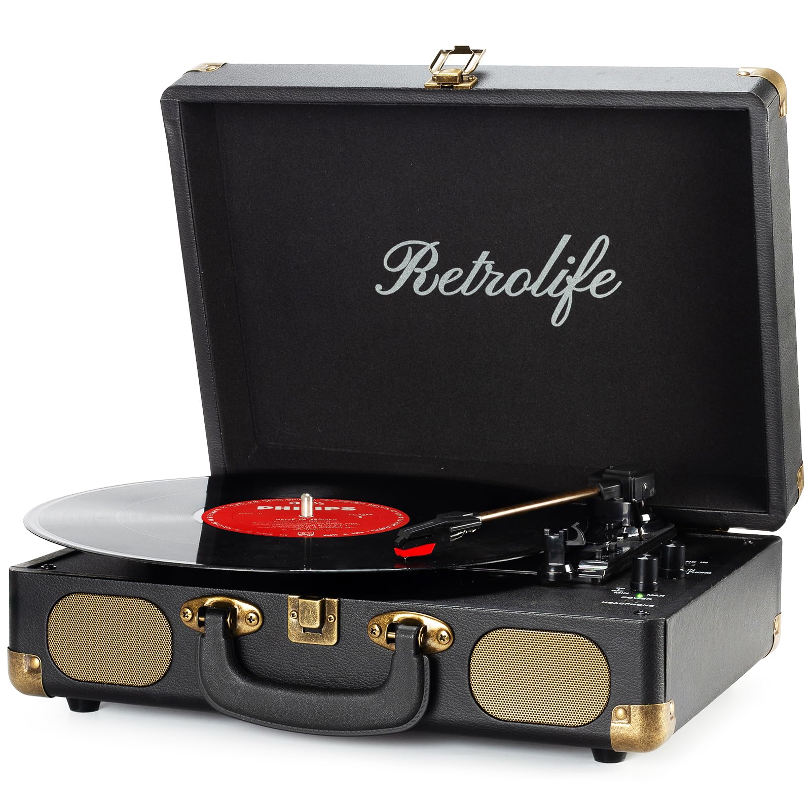 Record Player 3-Speed Bluetooth Suitcase
