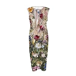 Dresses for Women Summer Fall Cotton Linen Midi