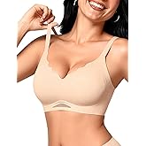 Cooling Seamless Bra Wireless for Women, No Underwire Comfort for Summer Sports Bra Light Support, No Underwire Comfort for Yoga Lounge and SLE Nude