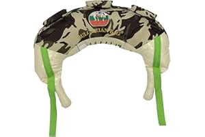 Bulgarian Bag -Camouflage - Suples (The Original) + Workout DVD (Fitness, Crossfit, Wrestling, Judo, Grappling, Functional Training, MMA, Sandbag, Powerbag, Cardio, Strength) … (Small 17 lb.)