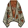 EXTREE Scarfs for Women Pashmina Silky Shawl Wrap for Evening Dressing Blanket Open Front Poncho Cape