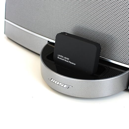 LAYEN i-SYNC Bluetooth-Funkadapter Stereo-Musikempfänger. Stream von Ihrem Smartphone, Tablet oder Laptop (nicht für Autos ge