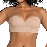 LeSensuel Strapless Bra Underwire Bras for Women Non Slip - Bras for Women Full Coverage