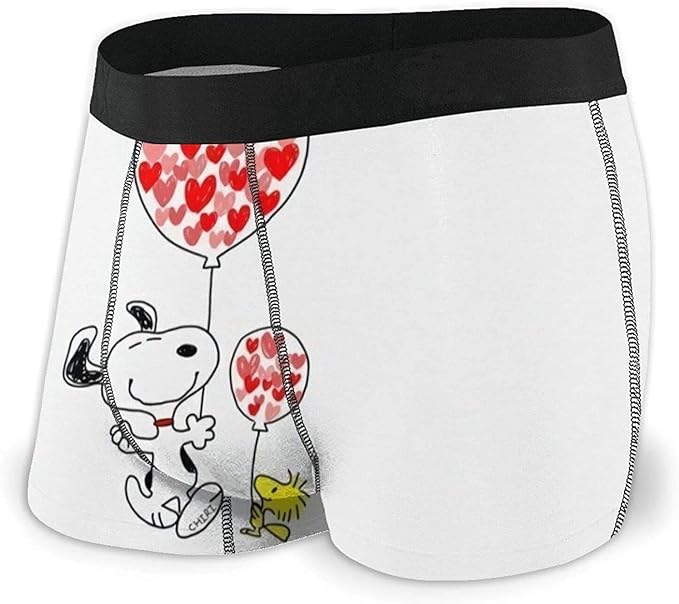 Amazon メンズボクサーパンツ メンズコットンボクサーパンツトランクス漫画スヌーピーメンズボクサーブリーフs Xxlプリントパンツデザイン超柔らかく快適で通気性と伸縮性のある黒 ボクサー 通販