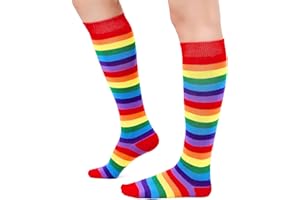 Knee High Socks Athletic Women Tube for Teen Girl Cosplay 1 Pack One Size