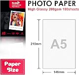 Koala Inkjet Photo Paper A5 210x148mm Glossy 100 Sheets 200 GSM view 3