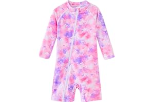 UMELOK Baby Girl Swimsuit Infant Rash Guard Swimwear UPF 50+ Sun Protection Bathing Suit