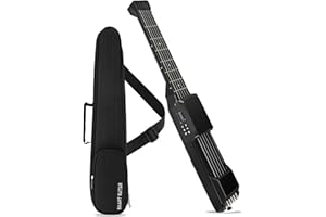 PEFEEL USB Charging Smart Acoustic Electric Guitar Pocket Guitar Travel Guitar Chord Practice Portable Guitar Neck for Traine