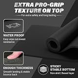 KK Yoga Mat 15mm Thick NBR Non-Slip with Carry Strap Black Blue Purple view 4