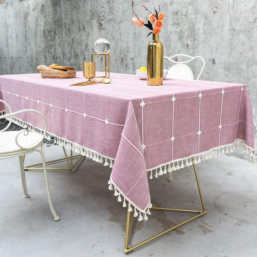 Tovaglia Quadrata Ricamato In Lino Vintage Con Pavoni Croce Etsy