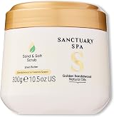 Sanctuary Spa Golden Sandalwood Sand and Salt Scrub 300g 92% Natural