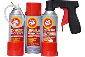 Fluid Film 11.75 oz Corrosion & Rust Protection Spray 3 Pack, Spray Can Extension Wand, Can-Gun1 Premium Can Tool Aerosol Spray