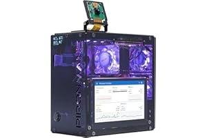 Pironman 5 Pro Max Mini PC Case with 4.3” Touch Screen for Raspberry Pi 5, Dual NVMe RAID 0/1 NAS, Camera, Microphone, Audio,