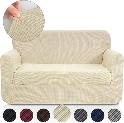 Amazon Com Rhf 2 Separate Pieces Loveseat Cover Slipcovers For