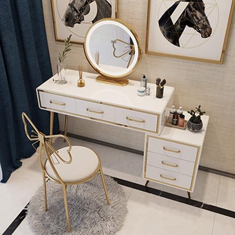 Amazon 女の子の寝室の化粧台 大容量の化粧台調節可能な明るさの鏡が付いている虚栄心の机 Mdfの虚栄心のセット 4種類の腰掛け 白 鏡台 ドレッサー オンライン通販 Amazon 女の子の寝室の化粧台 大容量の化粧台調節可能な明るさの鏡が付いている虚栄心の机 Mdfの虚栄心のセット 4種類の腰掛け 白 鏡台 ドレッサー オンライン通販