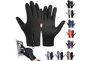 Ultimate Waterproof & Windproof Thermal Non-Slip Gloves,Warm Fleece Lined Winter Gloves for Cycling,Driving, Running&Outdoor 