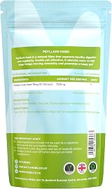MOBU Psyllium Husk 750mg 120 Capsules Fibre Supplement Vegan UK Made view 7