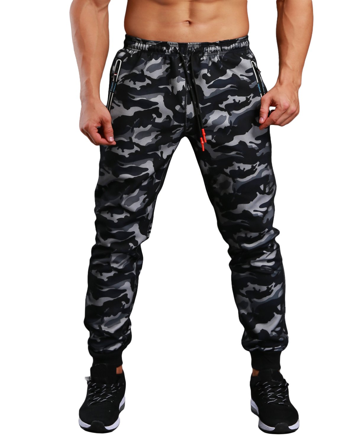 mens camo sweatpants with pockets