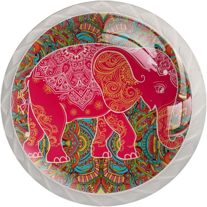 África Elefante Animal Fauna Silvestre Gabinete Pomos de Cajón Blanco