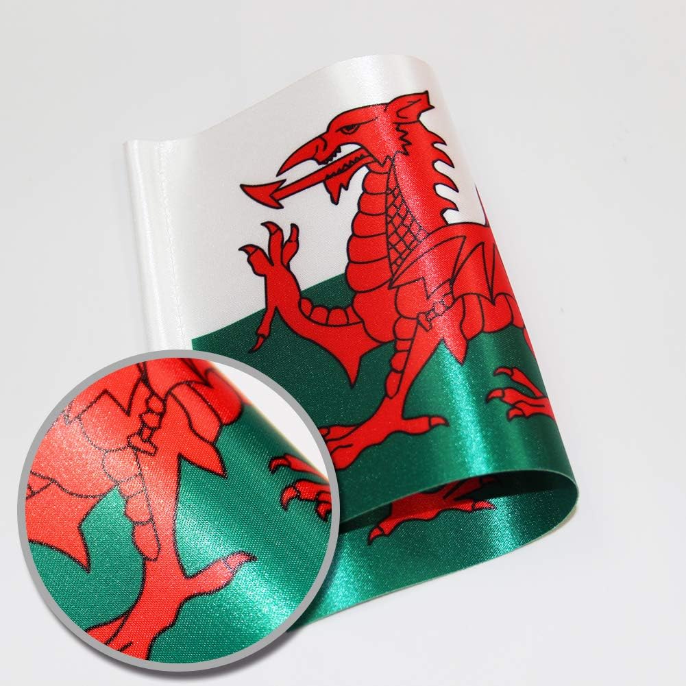 Welsh Dragon Table Flag for Office Desk Decor Welsh Desk Flag for Table Decor Include Stainless Steel Base and Adjustable Pole - Image 4