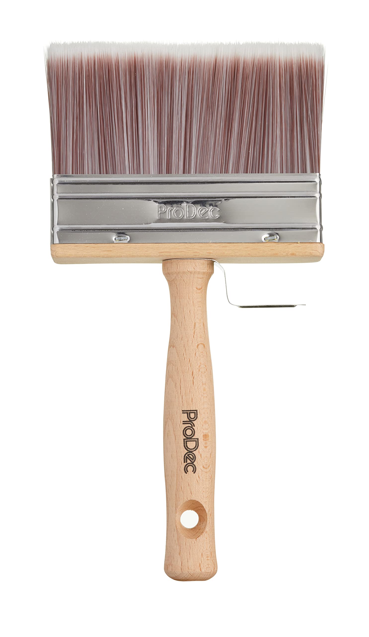 ProDec 4 inch Block Brush for Rapid Painting with Emulsion, Masonry Paint, Woodstains Timber Treatment, Varnish on Indoor and Outdoor Walls, Ceilings, Sheds, Fences, Ideal for Rough Surfaces, 4" 100mm