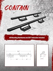KYX Running Boards for 2018-2023 Wrangler JL 4 Door