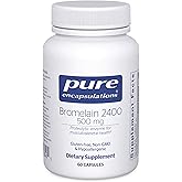 Pure Encapsulations Bromelain 2400 500 mg - for Digestive Support & Musculoskeletal Health - Supports Joints & Muscle Recovery* - Proteolytic Enzymes - Vegan - 60 Capsules