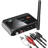 KAIY Bluetooth 5.4 Receiver for Home Stereo, Optical Low Latency | HD Music Audio Bluetooth to RCA Adapter for Stereo/Speakers/Wired Speakers, AUX Wireless Audio Receiver for Home Audio