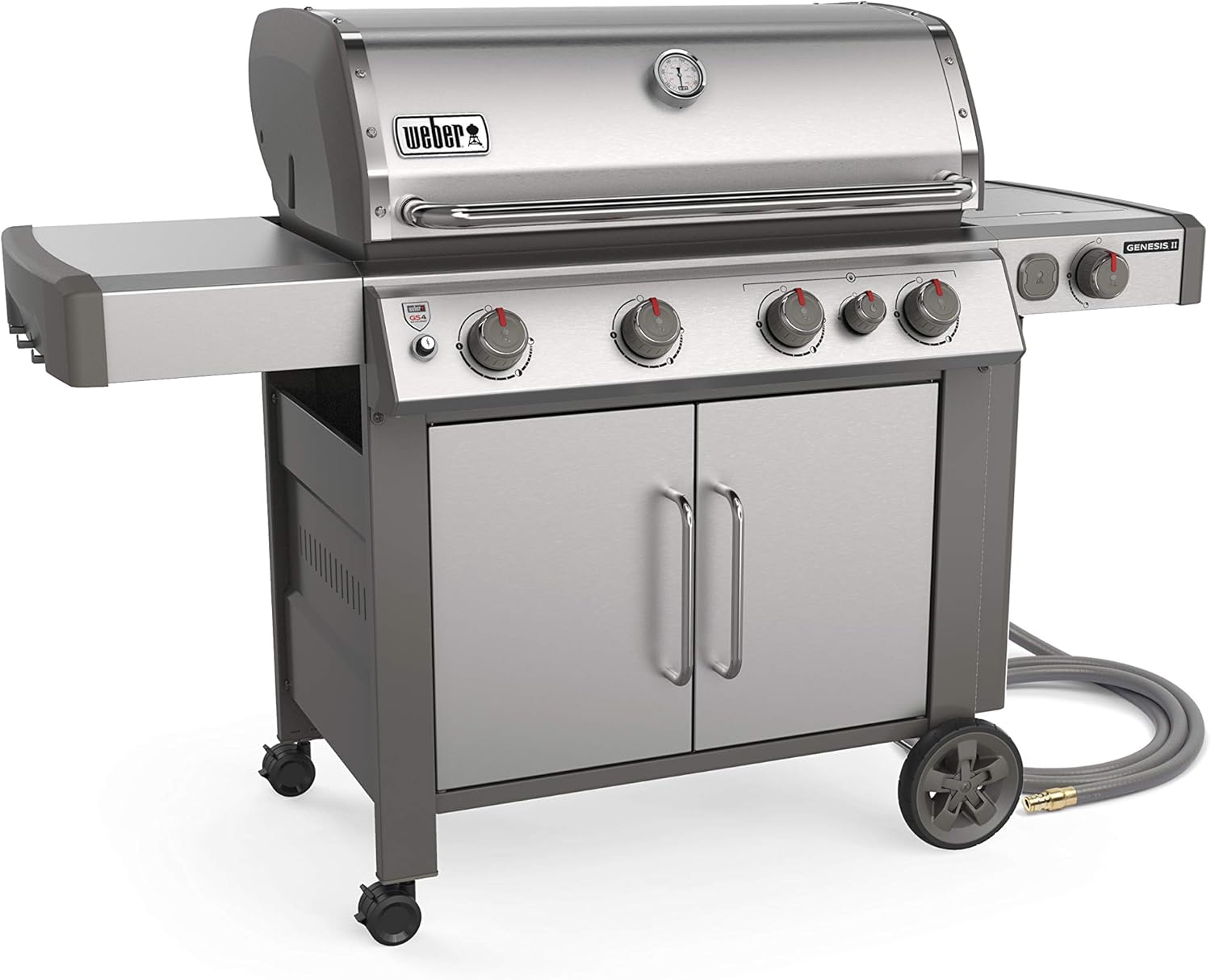 review Weber 67006001 Genesis II S-435 4-Burner Natural Gas Grill, Stainless Steel