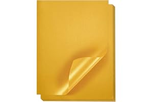 Best Paper Greetings Gold Paper - 48-Pack, 8.5 x 11 in, Double-Sided Shimmer - Metallic Gold Paper for Crafts & DIY - Laser Printer Compatible - Wedding & Party Decor