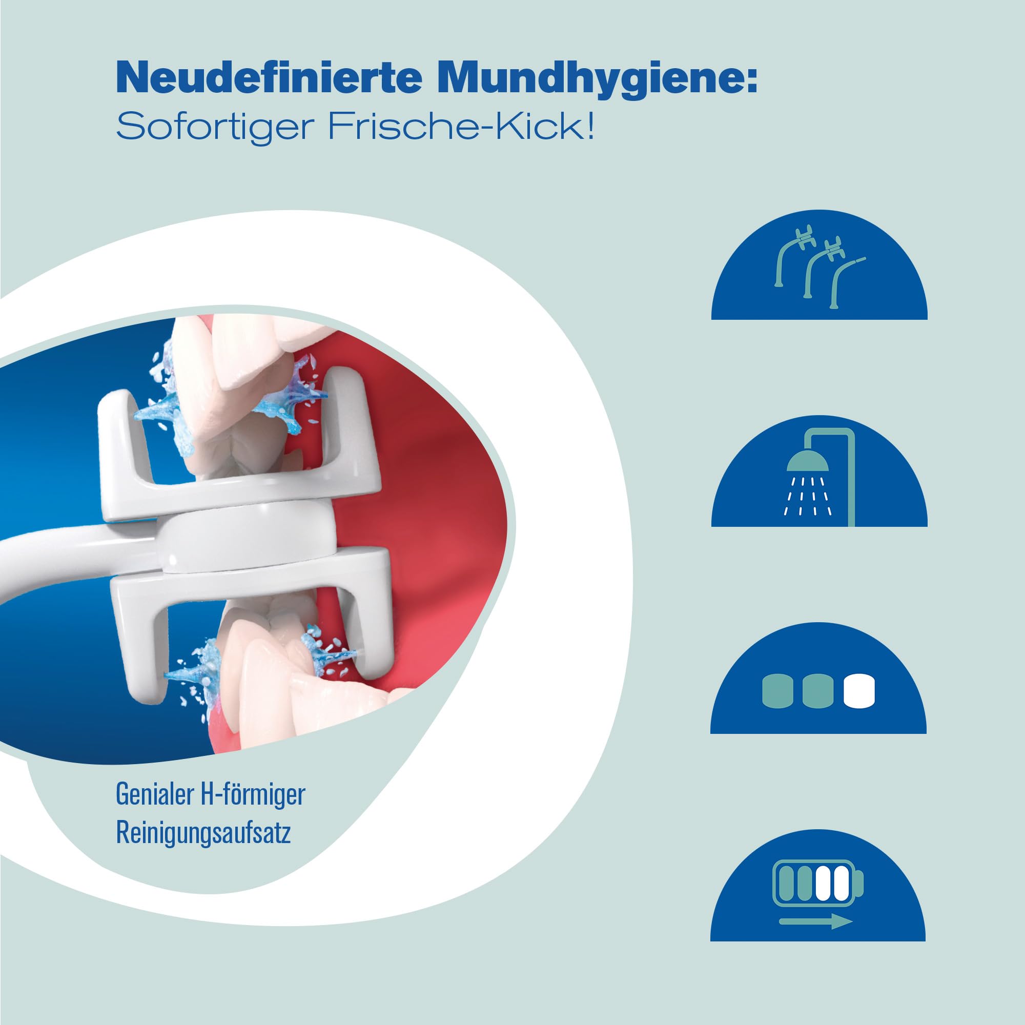 CorpCare Miracle Smile - Elektrische Munddusche - Zahnreinigung - Zahnhygiene - Kabellose Zahndusche - Mundhygiene 3