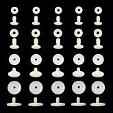 40 Set Plastic Doll Joints 4 Size White Animal Body Joints | DIY Crafts Making Dolls Bear Limbs, Crocheted Homemade Critters