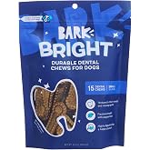 BarkBox Bright Durable Dog Dental Chew Sticks - 15 Dental Chews - for Dogs | For Small Breeds (Up to 25 lbs)