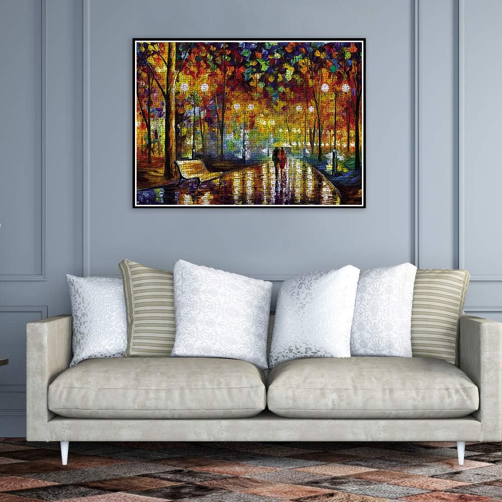 Toreta 1000 Piece Puzzles for Adults,Rainy Night Stroll Jigsaw Puzzles 1000 Pieces,Cool Puzzles for Adults 1000 Piece,Puzzle Games 1000 Piece Puzzle Arts and Crafts for Home Wall Decor 20x30 Inch: Toys & Games