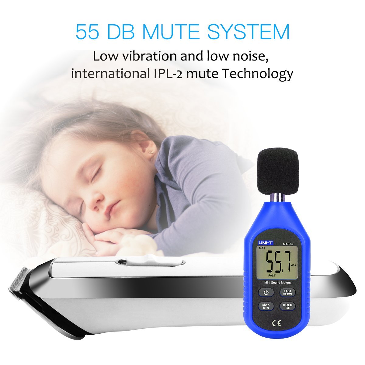 Dr.HeiZ Professional Hair Clippers-Rechargeable Haircut Kit,Wireless Fashion Hair cutting,Hair Trimmers for kids and adults(White)