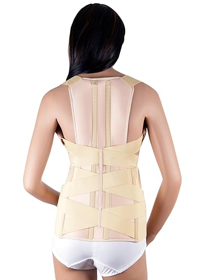 ASSISTICA® Medizinischer Geradehalter Skoliose Korsett Rückenstütze Rückenhalter (Medium)