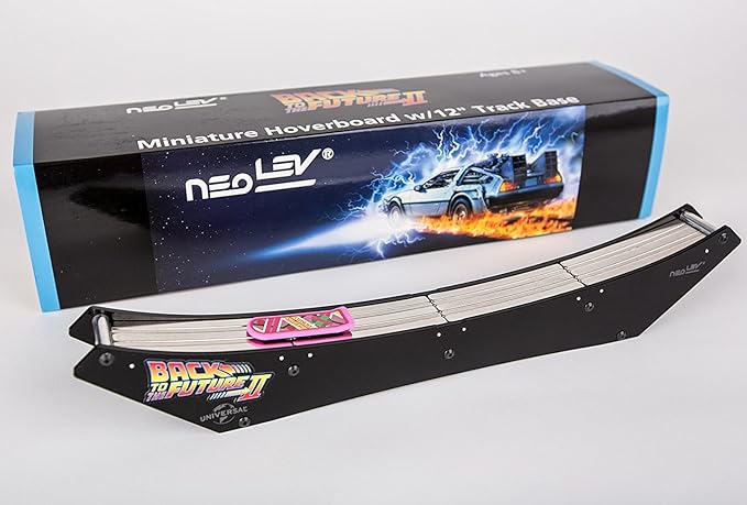 Amazon バック トゥ ザ フューチャー2 ミニチュアホバーボードw 12 Base Levitating Hoverboard フィンガー ボード Neolev レプリカ Back To The Future Hoverboard Fingerboard With 9 Half Pipe Base フィギュア ドール 通販