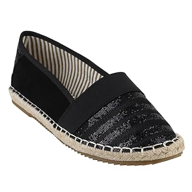 Stiefelparadies Damen Slippers Espadrilles Übergrößen Flandell