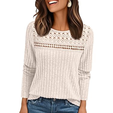FUNRKLI Women's Tunic Top - Loose Fit V-Neck Puff Sleeve Pleated Blouse For Summer - View #11