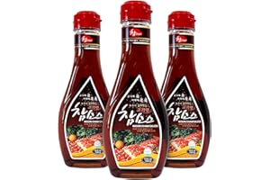 WOORI CHAM SAUCE Korean BBQ Soy Sauce, #1 Steak Sauce in Korea, Magic Sauce for Korean BBQ, Kalbi, Bulgogi, and Pickles, (10.6Oz, 1) (3 Pack)
