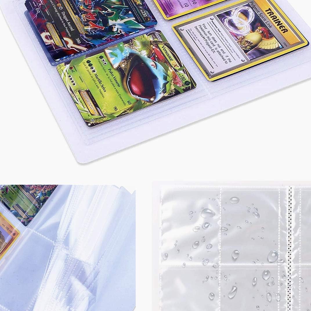 UHIPPO Storage Album Compatible Pokemon Cards, Cards Holder Compatible Pokemon Card GX MEGA and EX, Album Binder Compatible Pokemon Trading Cards, 30 Pages–240 cards (back-to-back) (Mewtwo VS Mew) - Image 4