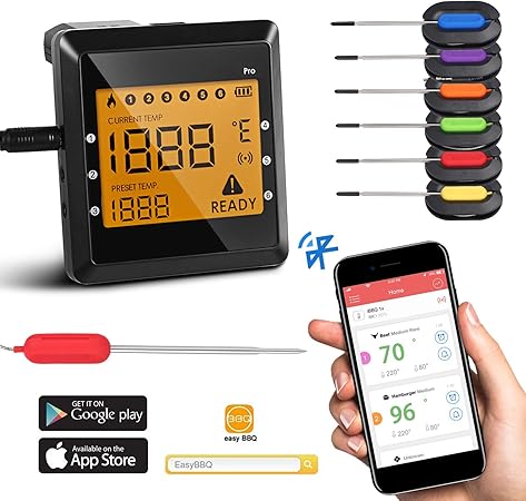 Amazon Com Digital Bluetooth Meat Thermometer For Iphone 6