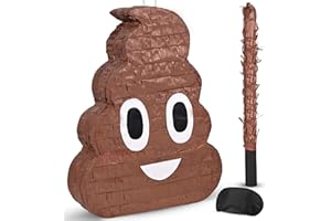 SWIMEE Poop Piñata Funny Piñata for Kids Birthday Party, Cinco De Mayo, Fiestas Decorations Party Favors（17.1 x 13.1 x 3.5 Inches）
