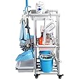A Nice Little Cleaning Cart - Rolling Cleaning Cart for Efficient Organization of Cleaning Supplies