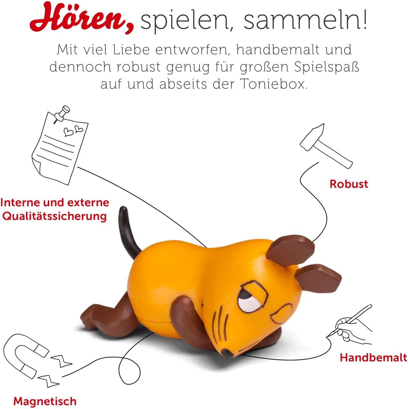 tonies 01-0130 Musical Toy Musical Box Figure - Musical Toys (Toy Musical Box Figure, 3 Years, 38 Min, Brown, Orange, German) - Image 4